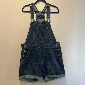 Gap Medium Wash Denim Short Overalls